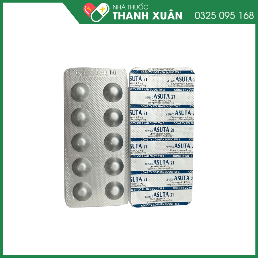 Ceteco ASUTA 21α thuốc chống viêm, giảm sưng, phù nề